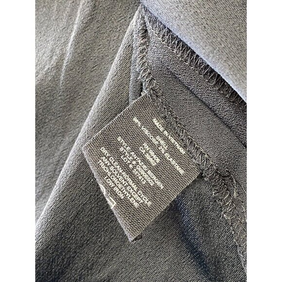 Theory Sz S women Blouse Antazie Keyhole Short Sleeve Black Capsule Minimalist - Picture 5 of 5